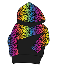 Load image into Gallery viewer, Neon Leopard Grow With Me Hoodie (or Crewneck)
