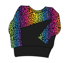 Load image into Gallery viewer, Neon Leopard Grow With Me Hoodie (or Crewneck)
