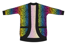 Load image into Gallery viewer, Neon Leopard Ladies' Cocoon Cardigan