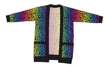 Load image into Gallery viewer, Neon Leopard Kids Grandpa Cardigan