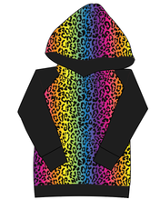 Load image into Gallery viewer, Neon Leopard Ladies Hoodie