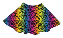 Load image into Gallery viewer, Neon Leopard Ladies' Circle Skirt