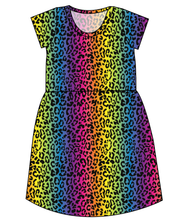Load image into Gallery viewer, Neon Leopard Ladies' Play Dress