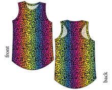 Load image into Gallery viewer, Neon Leopard Ladies' Summer Tank