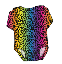 Load image into Gallery viewer, Neon Leopard Lap Neck Bodysuit