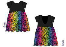 Load image into Gallery viewer, Neon Leopard Low Back Dress