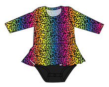 Load image into Gallery viewer, Neon Leopard Peplum Top