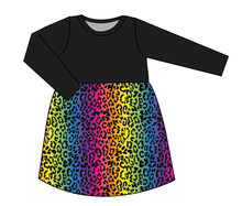 Load image into Gallery viewer, Neon Leopard Play Dress