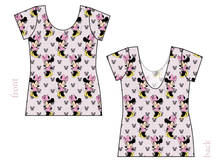 Load image into Gallery viewer, Classic Minnie Ladies' Low Back Ballerina Tee