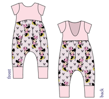 Load image into Gallery viewer, Classic Minnie Low Back Romper and Bubble Romper