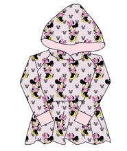 Load image into Gallery viewer, Classic Minnie Peplum Hoodie (or Crewneck)