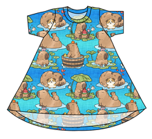 Load image into Gallery viewer, Capy Cuties Basic T-Shirt Dress