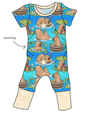 Load image into Gallery viewer, Capy Cuties Grow With Me Pants And Shorts Romper