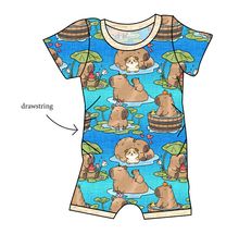 Load image into Gallery viewer, Capy Cuties Grow With Me Pants And Shorts Romper