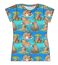 Load image into Gallery viewer, Capy Cuties Ladies' Basic Tee