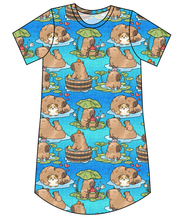 Load image into Gallery viewer, Capy Cuties Ladies' T-Shirt Dress