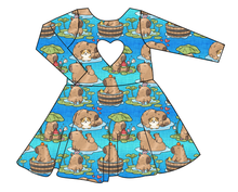 Load image into Gallery viewer, Capy Cuties Molly Heart Back Twirly Dress