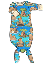 Load image into Gallery viewer, Capy Cuties Newborn Knotted Gown