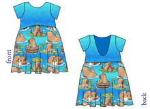 Load image into Gallery viewer, Capy Cuties Low Back Dress