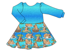 Load image into Gallery viewer, Capy Cuties Prairie Dress