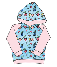 Load image into Gallery viewer, Soft Spring Floral Classic Hoodie (or Crewneck)
