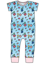 Load image into Gallery viewer, Soft Spring Floral Emmett Pants And Shorts T-Shirt Romper