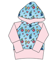 Load image into Gallery viewer, Soft Spring Floral Grow With Me Hoodie (or Crewneck)