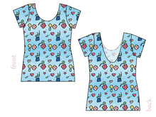Load image into Gallery viewer, Soft Spring Floral Ladies' Low Back Ballerina Tee