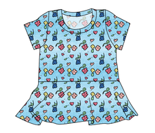 Load image into Gallery viewer, Soft Spring Floral Ladies' Peplum Top