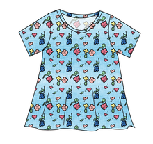 Load image into Gallery viewer, Soft Spring Floral Ladies' Swing Tee