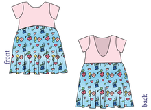 Load image into Gallery viewer, Soft Spring Floral Low Back Dress