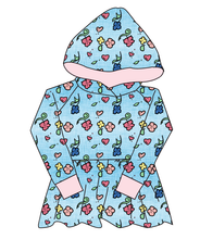 Load image into Gallery viewer, Soft Spring Floral Peplum Hoodie (or Crewneck)