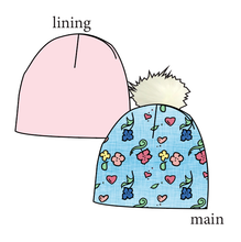 Load image into Gallery viewer, Soft Spring Floral Slouchy Beanie (Reversible!)