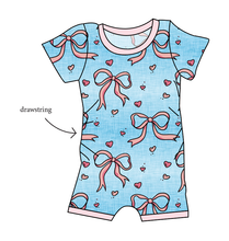 Load image into Gallery viewer, Soft Bows Grow With Me Pants And Shorts Romper