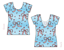 Load image into Gallery viewer, Soft Bows Ladies' Low Back Ballerina Tee