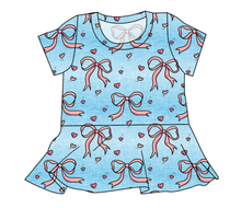 Load image into Gallery viewer, Soft Bows Ladies' Peplum Top