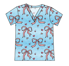 Load image into Gallery viewer, Soft Bows Ladies' Slouchy V-Neck Tee