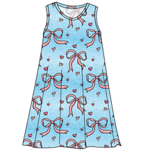 Load image into Gallery viewer, Soft Bows Ladies' Swing Dress