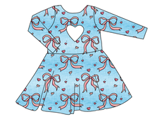 Load image into Gallery viewer, Soft Bows Molly Heart Back Twirly Dress