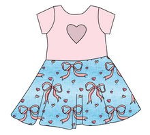 Load image into Gallery viewer, Soft Bows Molly Heart Back Twirly Dress