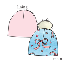 Load image into Gallery viewer, Soft Bows Slouchy Beanie (Reversible!)