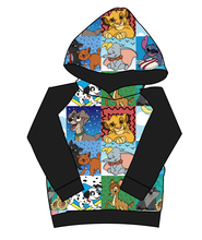 Load image into Gallery viewer, Rad Character Quilt Classic Hoodie (or Crewneck)