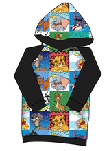 Load image into Gallery viewer, Rad Character Quilt Classic Hoodie (or Crewneck)