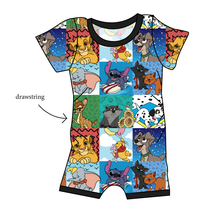 Load image into Gallery viewer, Rad Character Quilt Grow With Me Pants And Shorts Romper