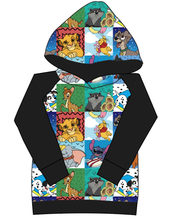 Load image into Gallery viewer, Rad Character Quilt Ladies Hoodie