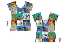 Load image into Gallery viewer, Rad Character Quilt Ladies' Low Back Ballerina Tee