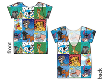 Load image into Gallery viewer, Rad Character Quilt Low Back Ballerina Tee