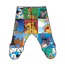Load image into Gallery viewer, Rad Character Quilt Newborn Footed Pants