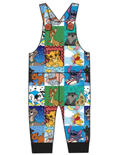 Load image into Gallery viewer, Rad Character Quilt Overalls and Shortalls