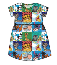 Load image into Gallery viewer, Rad Character Quilt Play Dress